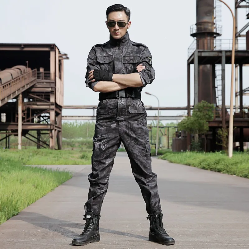 Uniforme Militar черный желтый питон Тактическая Военная Униформа CS для мужчин Tatico армейская Военная камуфляжная одежда для женщин