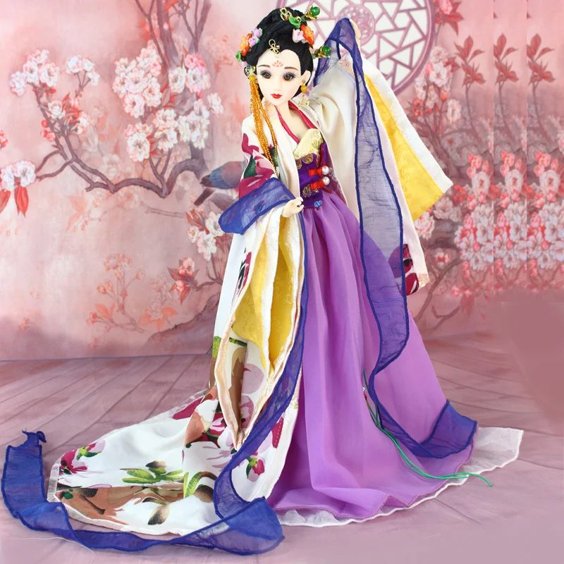 Настоящий Костюм East Charm 1/6 как BJD He Zheng princess с макияжем новейший набор высокое