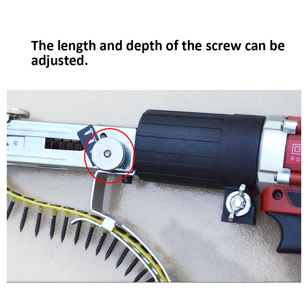 Автоматический пистолет для ногтей с цепью адаптер винтовой электрической дрели