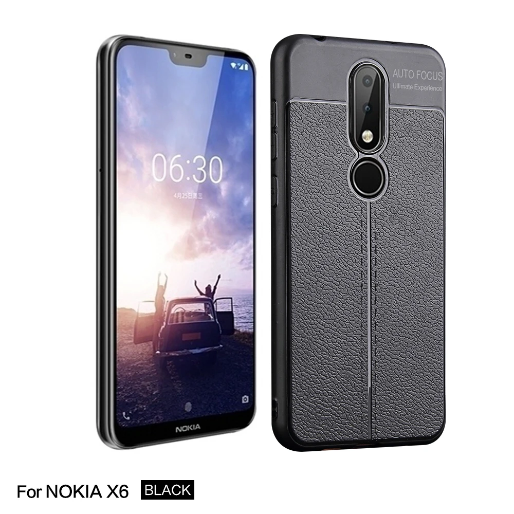Роскошные Dermatoglyph телефона для Nokia X6 ТПУ Мягкий силиконовый чехол назад чехлы