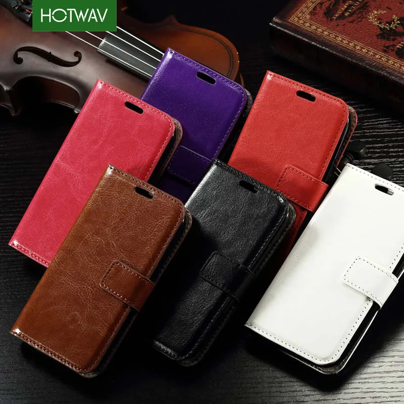 HOTWAV Роскошные флип Чехлы для Alcatel Чехол Pop C5 бумажник PU кожаный чехол телефона поп