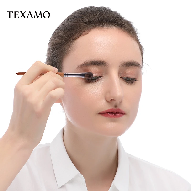 Texamo M4 макияж кисти инструмент женские тени для век щётка с деревянной ручкой