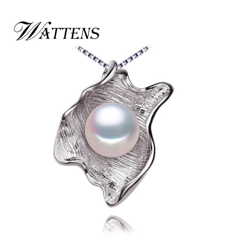 Женский кулон с натуральным жемчугом WATTENS серебряное ожерелье пресноводным в