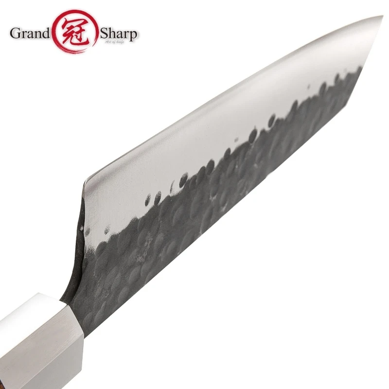 Нож шеф повара ручной работы японский Kiritsuke кухонные ножи из нержавеющей стали