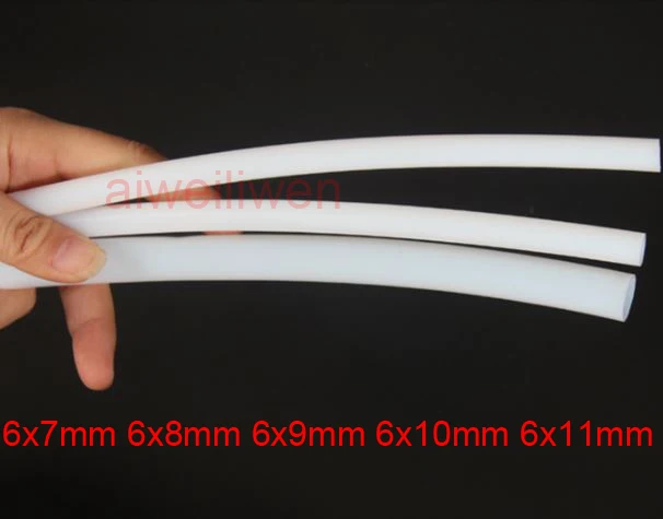 ID 6mm OD 7mm 8mm 9mm milk white PTFE hose acid-base polytef Tubing Pipe 6x7 6x8 6x9 6x10 6x11 PFA FEP F46 F4 Tube corrosion 3d |