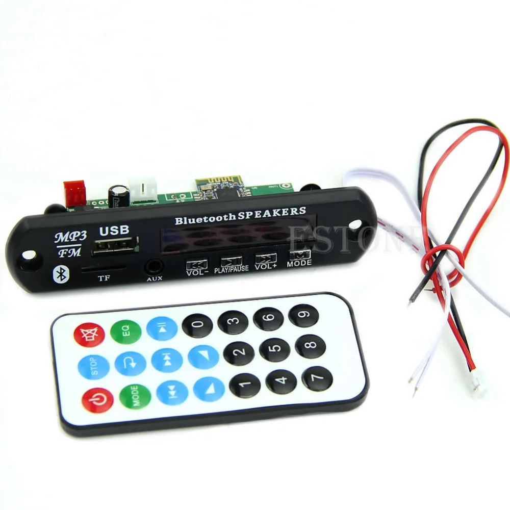 A25 hot-selling USB TF Radio Bluetooth MP3 WMA Decoder Board 12V Wireless Audio Module for Car free shipping | Электронные