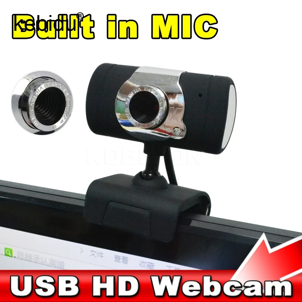 Kebidu USB 2 0 30 мегапиксельная веб-камера HD с микрофоном черный цвет для компьютера ПК