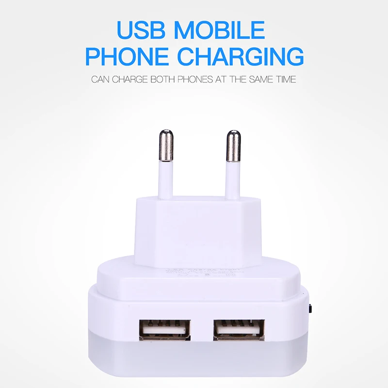 YAGE светодиодный ночник с двойным usb-портом 5 в 1A свет экономия энергии световая