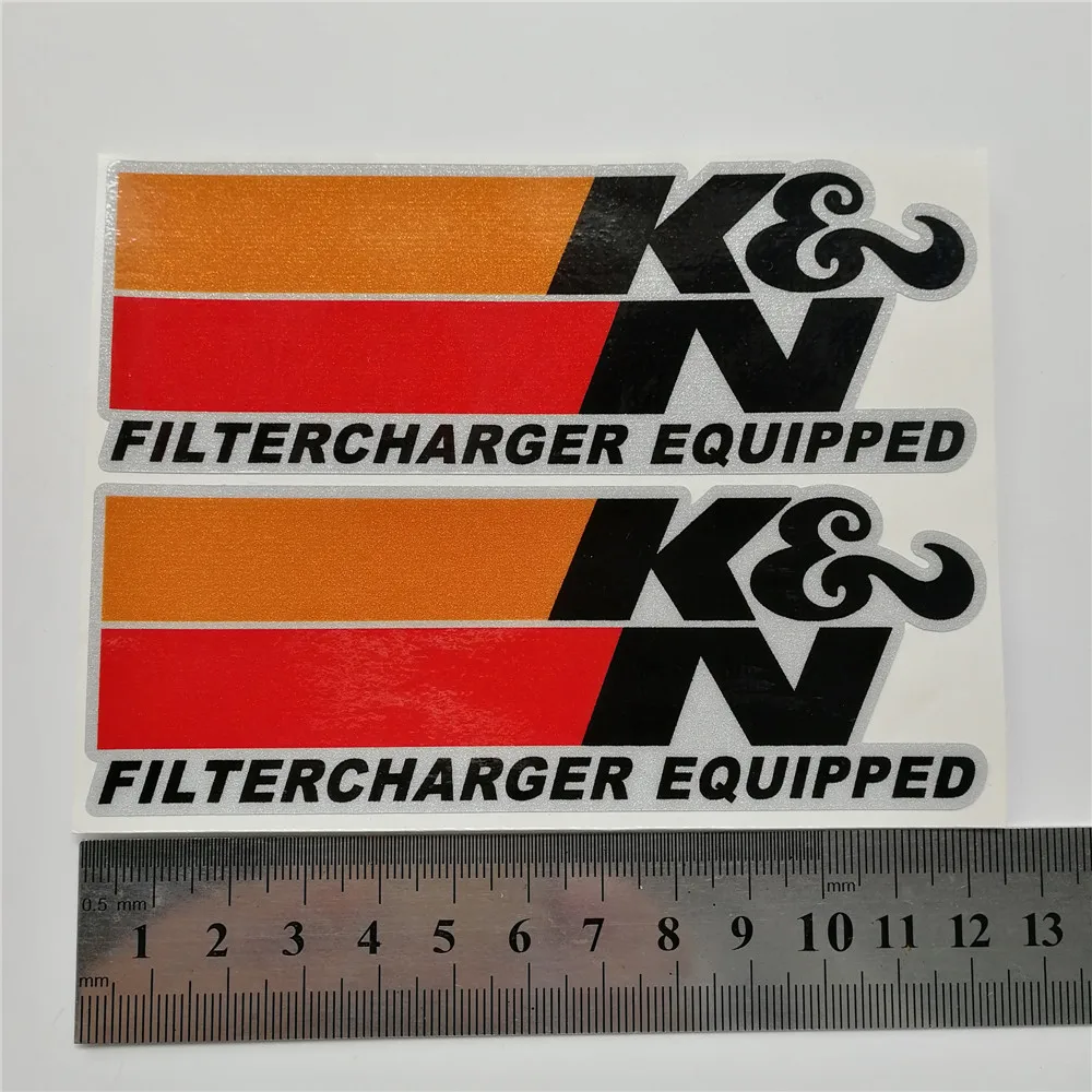 2 шт./лот отражательная Виниловая наклейка для K& N filtercharger оборудованный moto crclye стикер moto cross moto наклейки