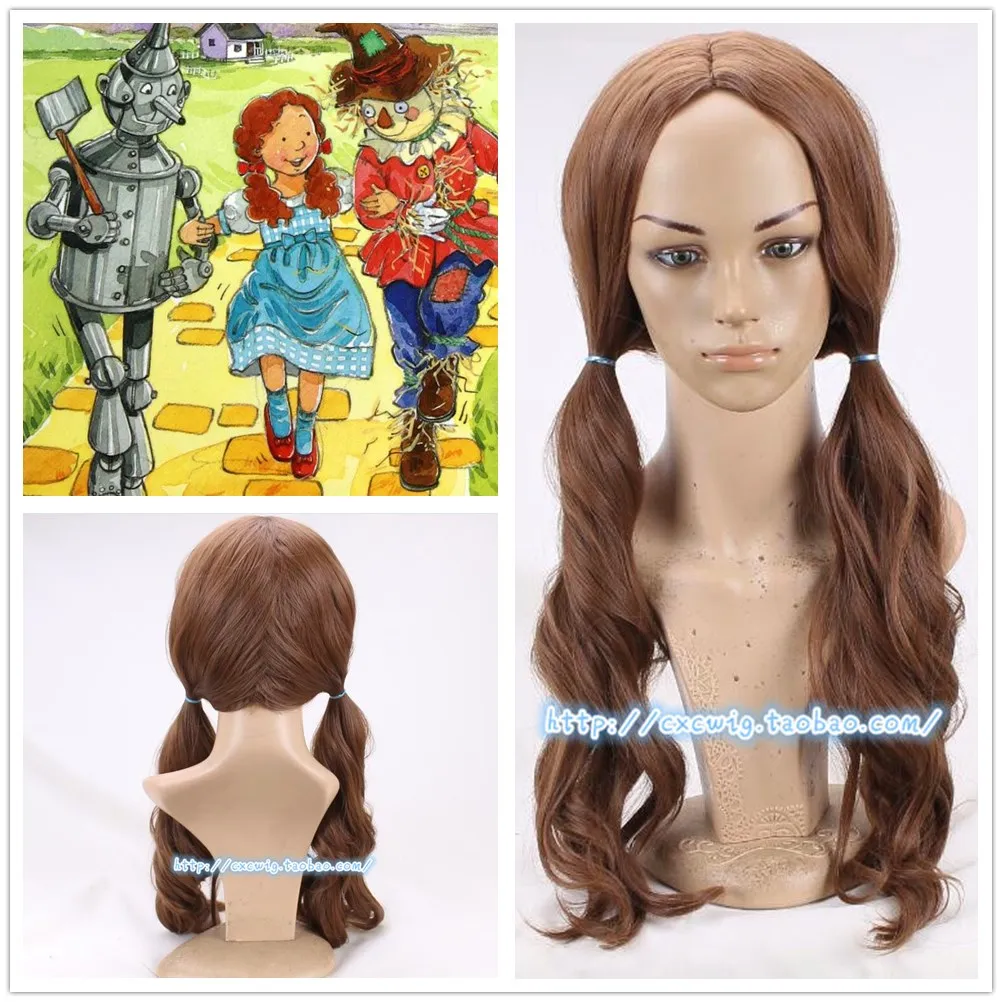 Женский парик The Wizard of OZ Dorothy Brown для девочек |
