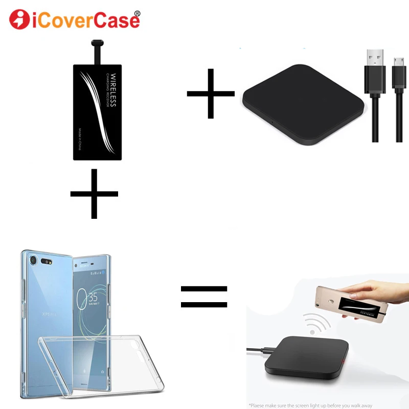 Qi Wireless Charger Power Bank For Sony XZ1 XZ2 Compact Case Mobile Phone Charging Pad Receiver Chargeur Xperia XZ |