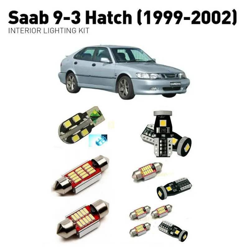 Светодиодные внутренние фары для SAAB 9-3 Люк 1999-2002 20 шт. светодиодные автомобилей