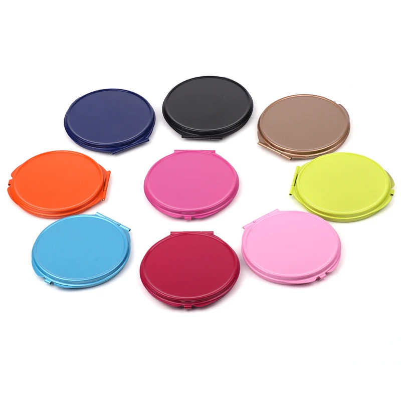 Радуга 73 мм карманное зеркало круглое пустые компактные зеркала поставка DIY