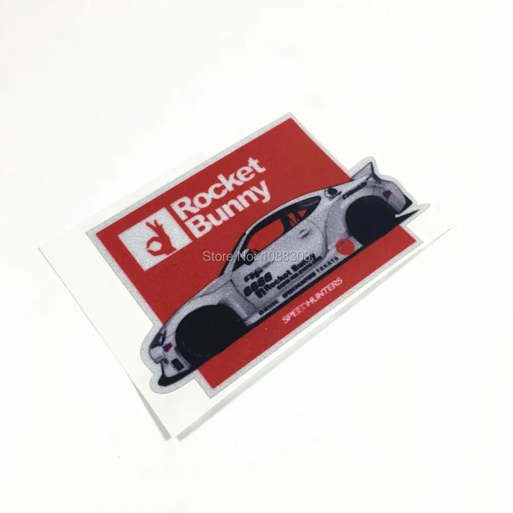 Мультяшный Автомобиль Мотоцикл RB наклейка на автомобиль Светоотражающая для