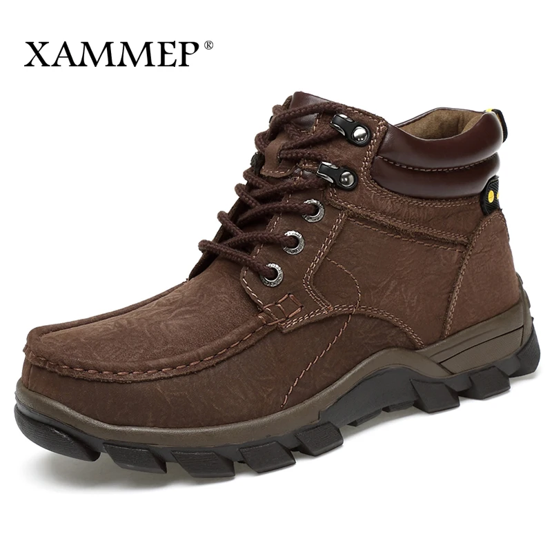 Кроссовки Xammep мужские без шнуровки натуральная кожа повседневная брендовая