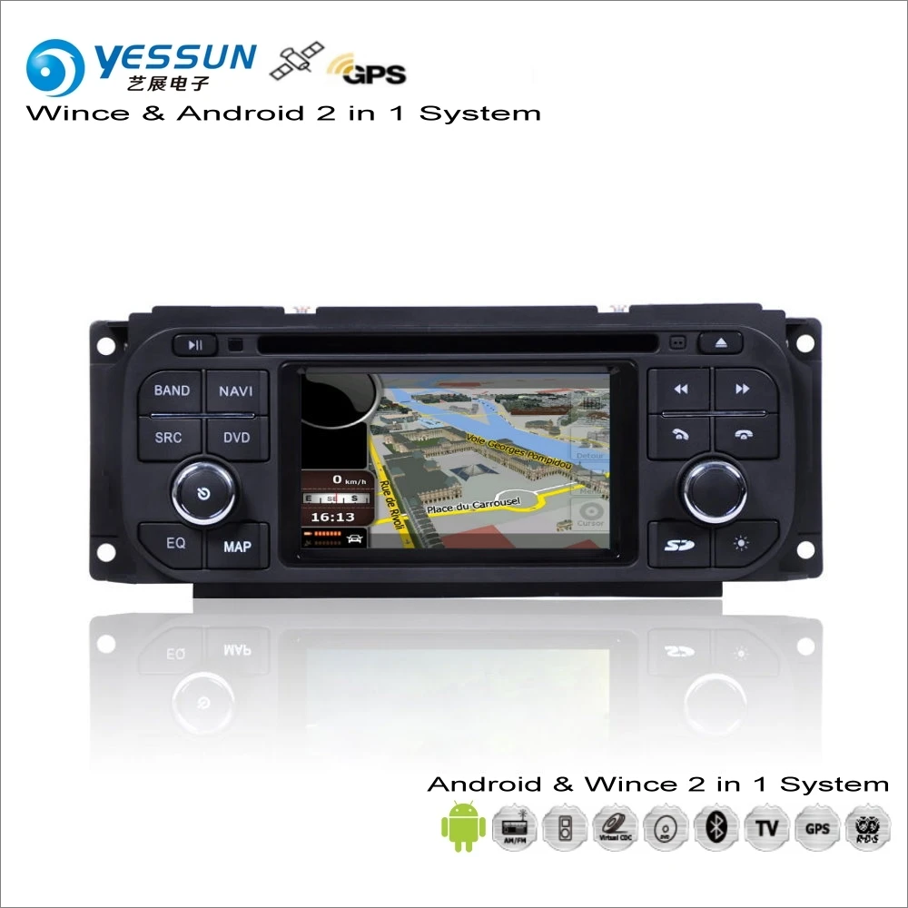 YESSUN для Chrysler Town& кантри/Voyager 2001~ 2007 Android радио CD dvd-плеер gps Navi Карта Навигация Аудио Видео Стерео