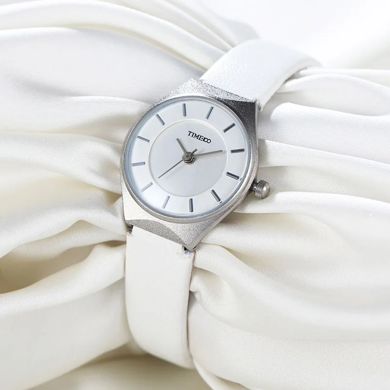 Time100 часы женские наручные краткий стиль бизнес ультратонкий корпус натуральный