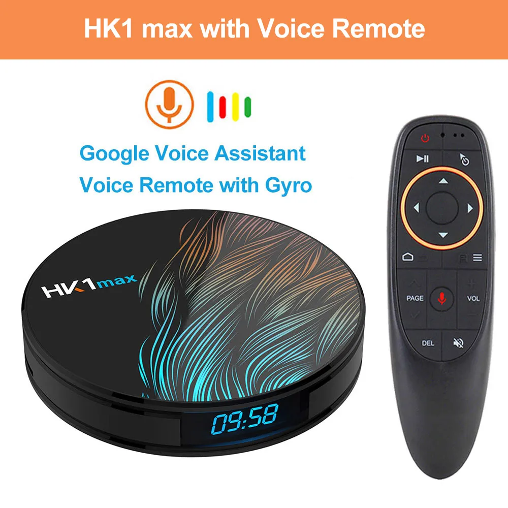 HK1 Max Android tv Box Android 9,0 RK3318 Smart tv Box 4 Гб ОЗУ 64 Гб/128 ГБ Youtube 4K H.265 BT4.0 Play store Netflix медиаплеер