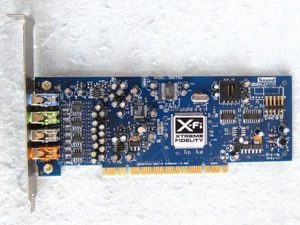 Оригинальная звуковая карта X Fi Xtreme для Creative Labs SB0790 PCI Sound Blaster 100% рабочий|sound card|audio