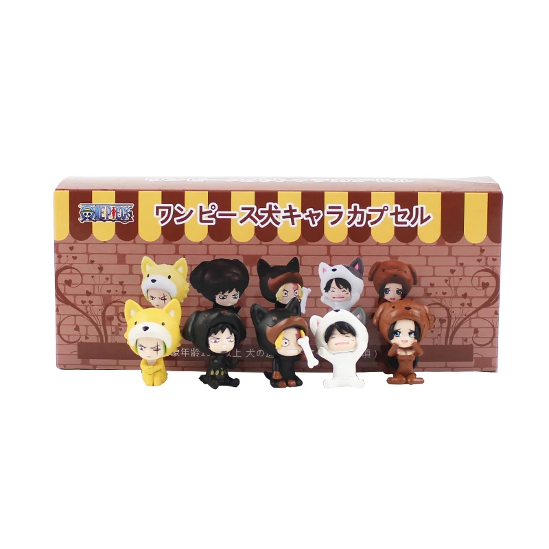 5 шт./лот фигурки Luffy Nami Sanji Zoro Sabo Ace Hancock закон косплей кошка собака животные модели