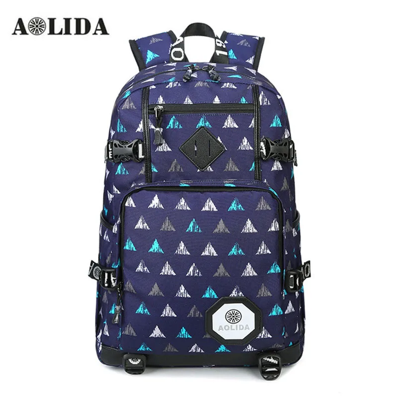 AOLIDA 2017 Новый водонепроницаемый нейлоновый мужской рюкзак 15 6 дюймов Рюкзак Для