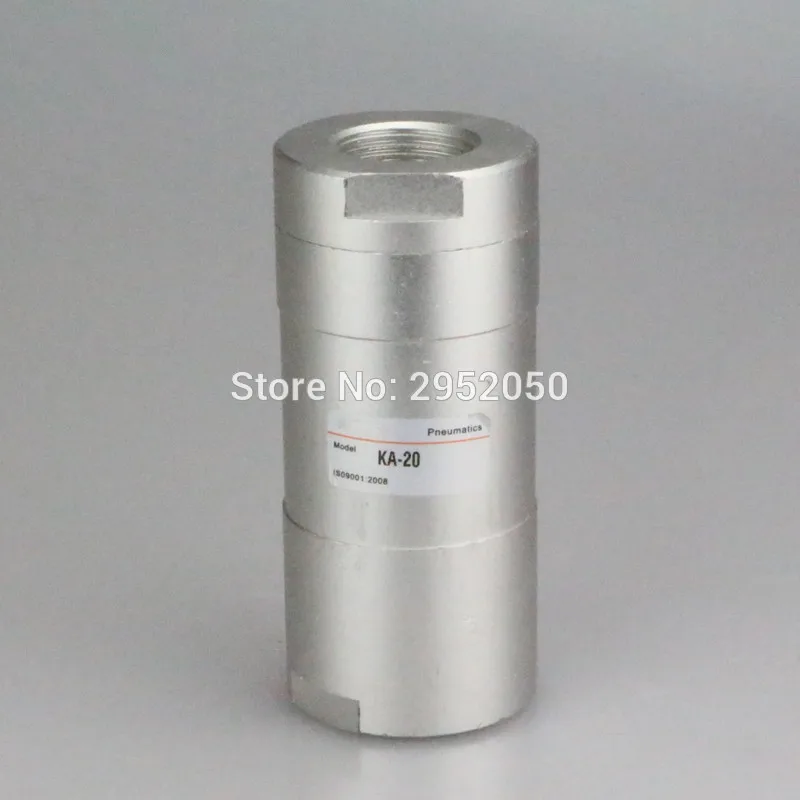 

Free shipping Pneumatic non return valve KA-06/08/10/15 thread 1/8" 1/4" 3/8" 1/2" BSP air check valves One way throttle valve