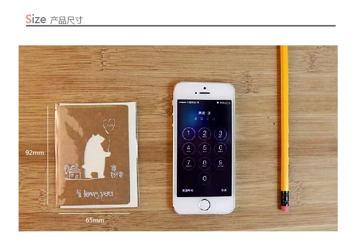 Бесплатная доставка! 1 партия = 80 шт.! Милые бумажные поздравительные карты ручной