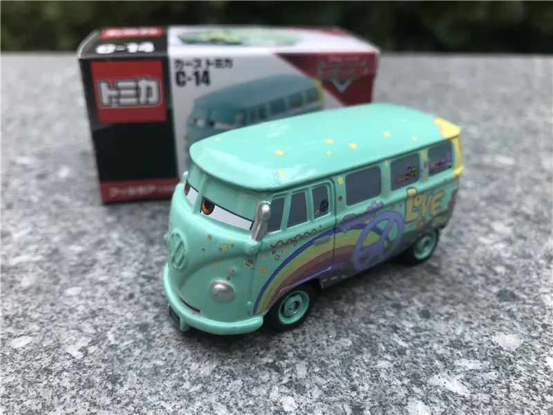 Tomy Tomica disney Pixar тачки Sheriff/King/Flo/Sally/Chick Hicks/Mater/Doc Hudson металлическая литая игрушеигрушечная машина новая в коробке - Цвет: C14