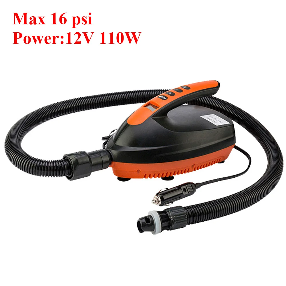 Воздушный насос SUP Max умный двухступенчатый для серфинга 16Psi 12 В постоянного тока