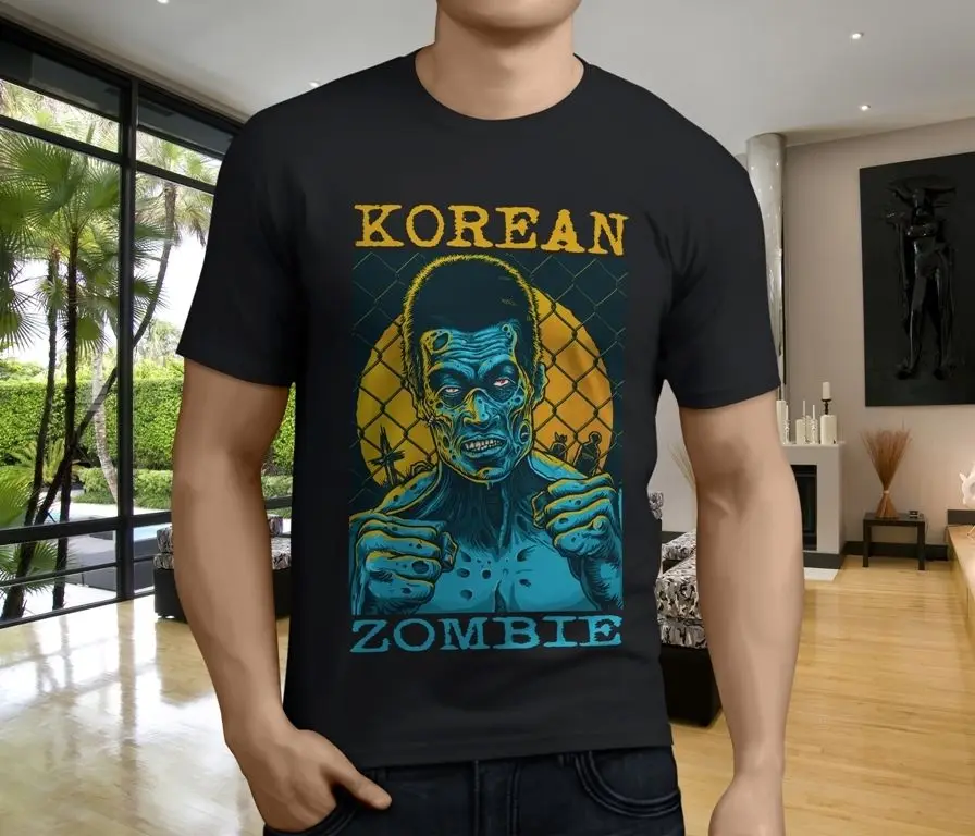 Горячее предложение Korean Zombie Чан Сун Юнга Для мужчин черный футболка Размеры S