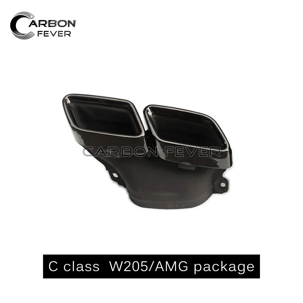 W205 задний бампер Diffuer& 4-выпускной совет для Mercedes C Class W205 бамперы