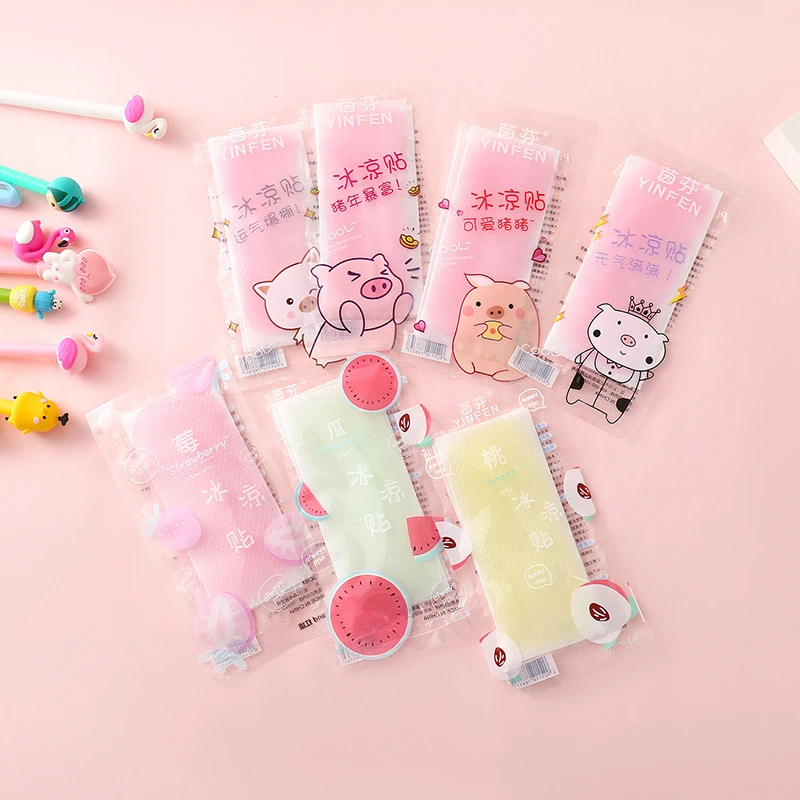 Летние Мультяшные наклейки со льдом летние жаркие антиперспиранты для девочек