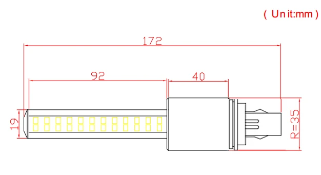 

3 year warranty TOP QUALITY 12W LED plug tube led corn lamps aluminum G24 Warm White 2835SMD 1200LM 110V 120V 220V 240V 230V