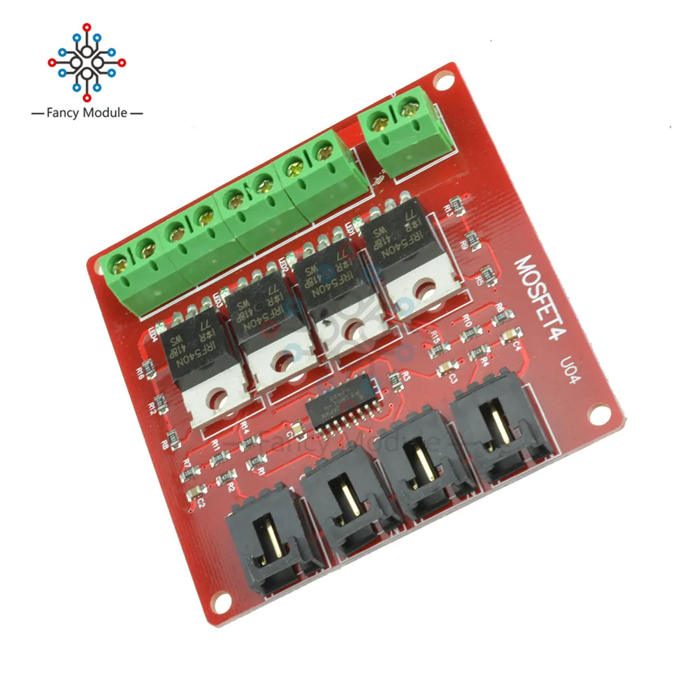 Четырехканальная 4-канальная Кнопка MOSFET IRF540 V4.0 + модуль переключателя для Arduino |