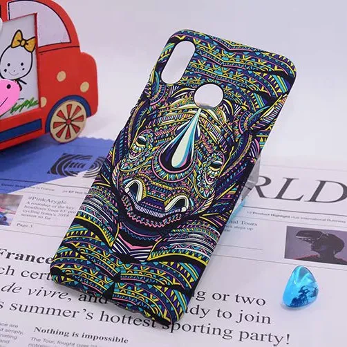 Glow in the Dark Elephant PC Cases for Huawei P9 P8 Lite 2017 Lion Tiger wolf Matte Covers Capa P10 P20 Lite/P20 Pro |