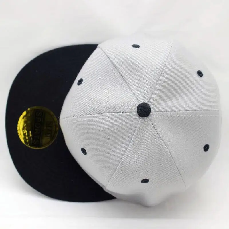 Full Close Hip Hop Cap Blank Whole Closure Women Men's leisure Flat Brim Bill Hip Hop Baseball Cap Snapback Hat