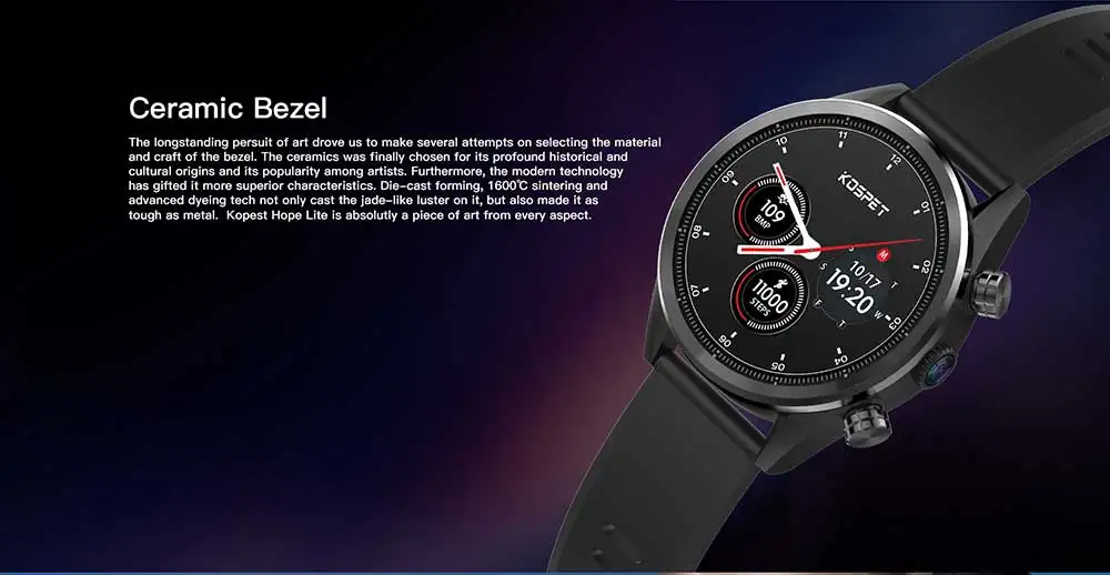 Kospet Hope Lite 4G Smartwatch телефон 1,39 дюймов Android 7,1 MTK6739 четырехъядерный 1,25 ГГц 1 Гб ОЗУ 16 Гб ПЗУ IP67 Водонепроницаемый 620 мАч
