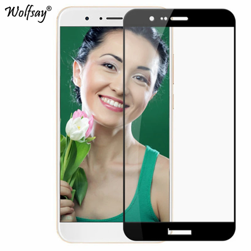 

Wolfsay 2.5D Curved Full Cover Tempered Glass For Huawei Honor 8 Pro Screen Protector Film For Huawei Honor V9 Glass Honor 8 Pro