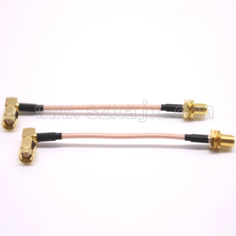 SMA кабель SMA Мужской правый угол к SMA женский RF коаксиальный Соединительный кабель RG316 Соединительный адаптер Быстрая