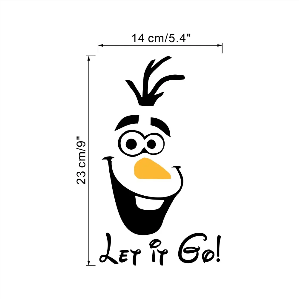Забавная новинка сиденье для унитаза Olaf let it go/Наклейка/наклейка модные 3D