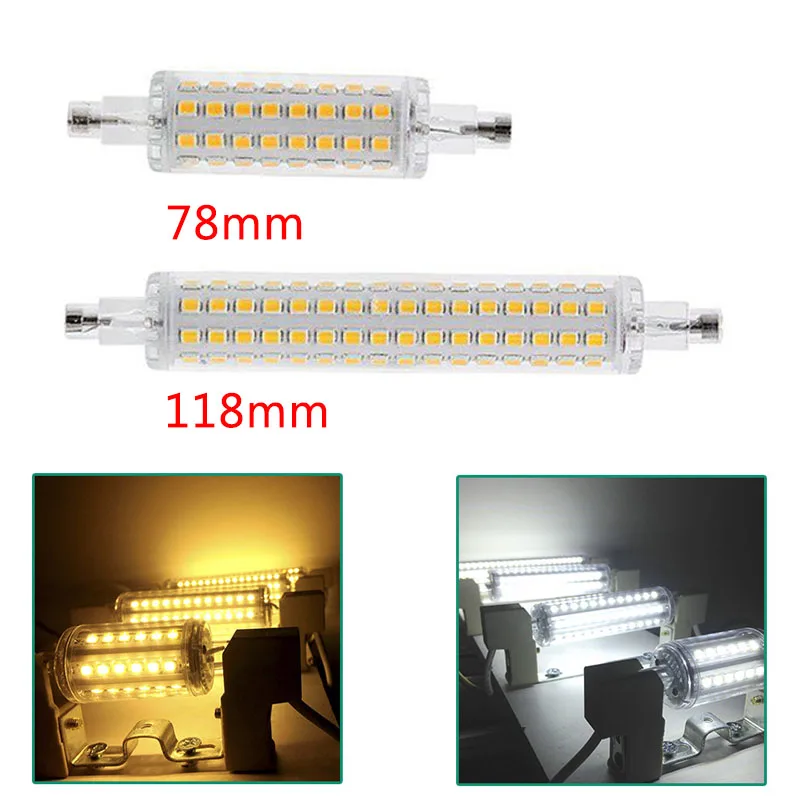 Новый 78 мм/118 мм светодиодный прожектор безопасности R7S заменяет галогенную лампу