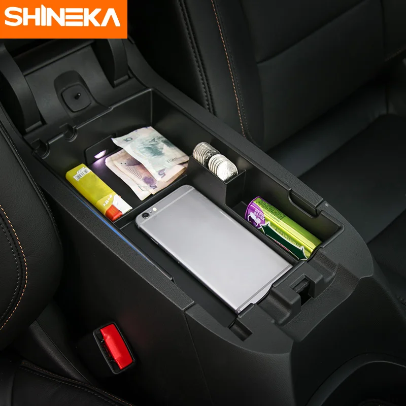 

SHINEKA Car Accessories Center Console Armrest Storage Box Glove Box for Chevrolet Equinox 2017