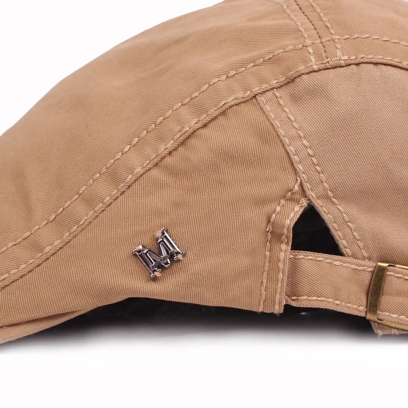 

XdanqinX Men's 100% Cotton Berets Adjustable Size Retro Tongue Cap Unisex Personality Brands Caps Women's Hat Trucker Dad's Hats