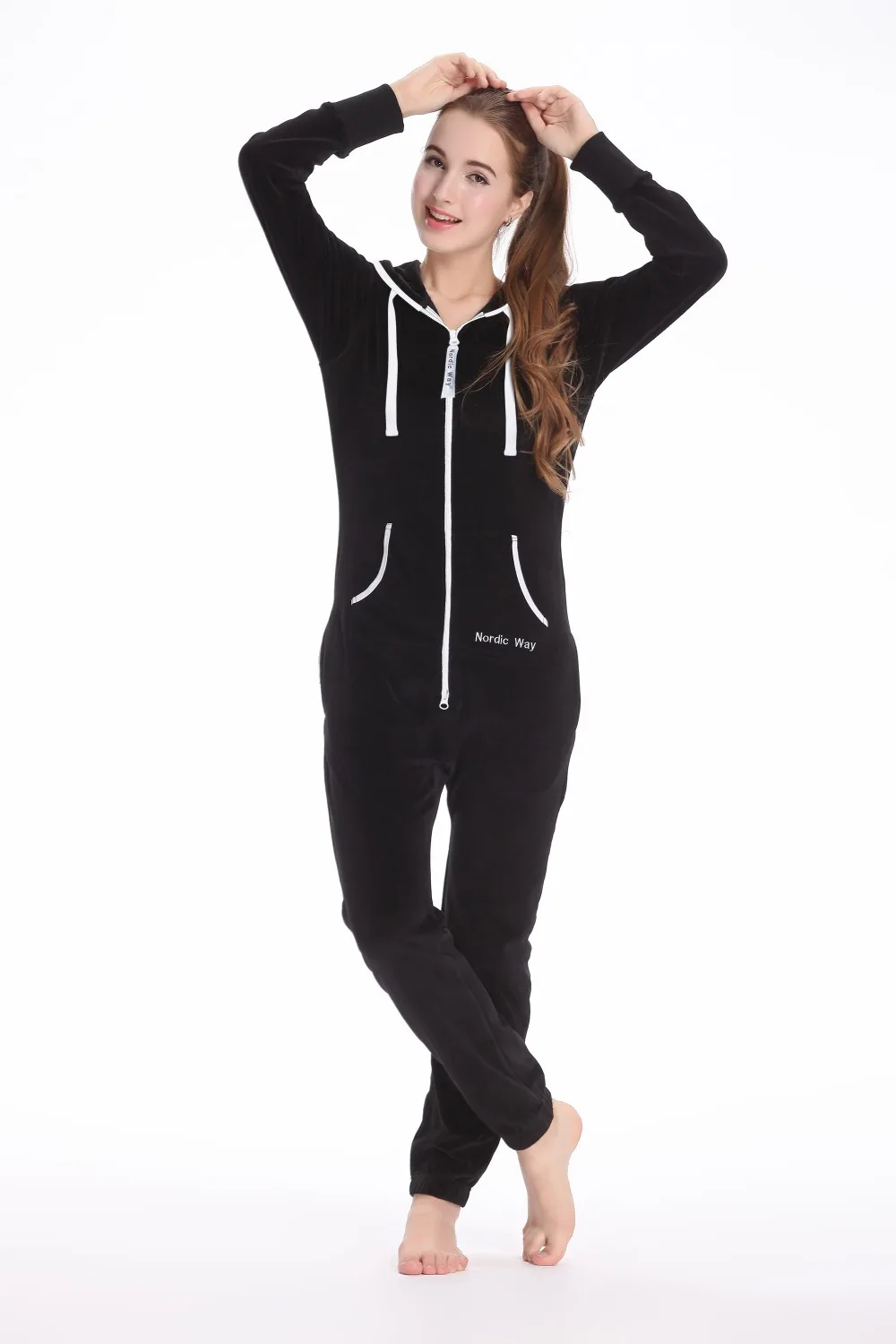 Женский бархатный комбинезон Nordic Way Onsie | Женская одежда