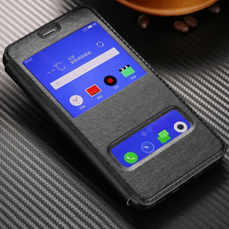 Для meizu m3 note чехол высокого качества из искусственной кожи чехол s умный чехол с флип-стойкой для meizu m3 note роскошный чехол с окошком для просмотра
