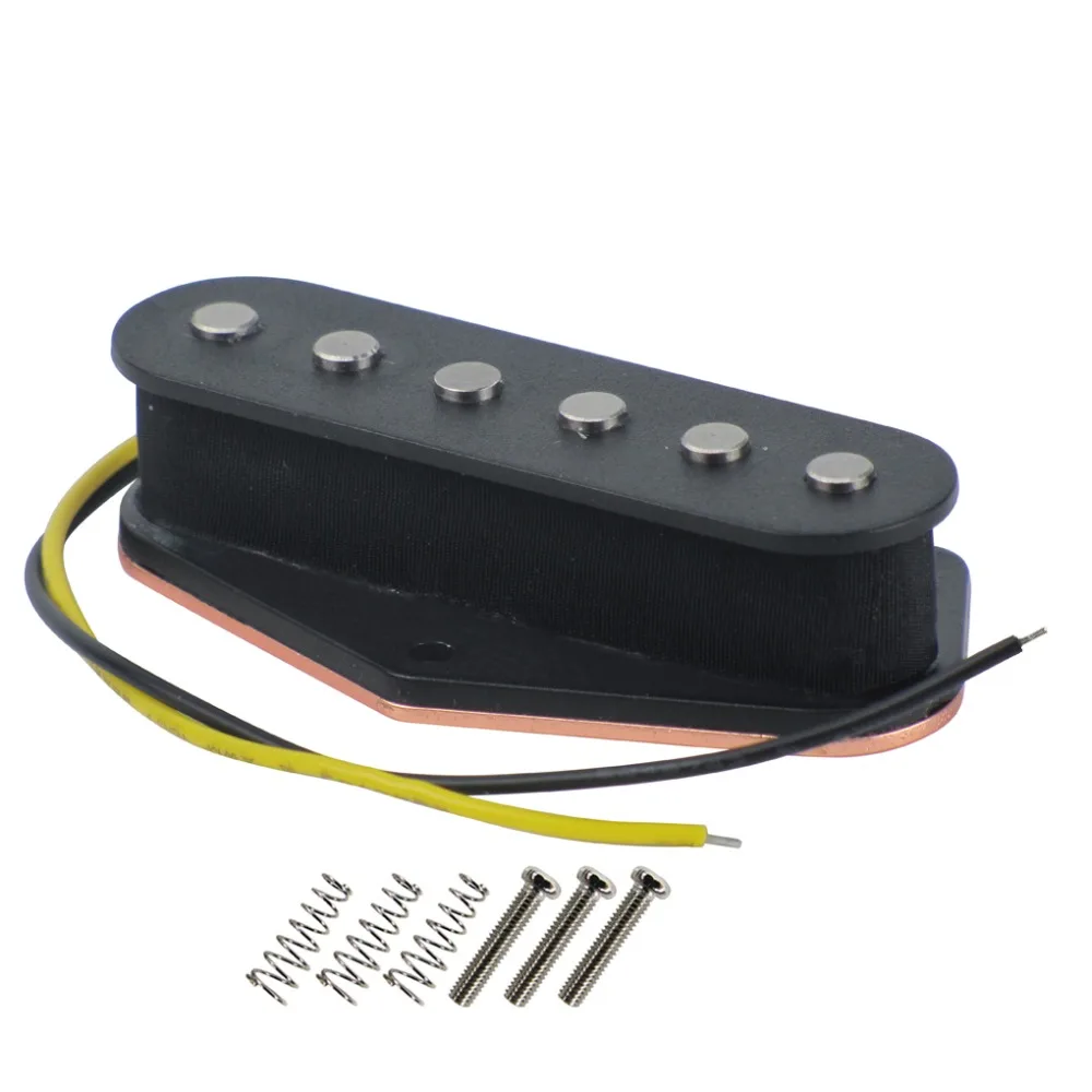 FLEOR Pickup гитара с одной катушкой пикап Винтаж Alnico 5 Tele Bridge пикап для Tele style Аксессуары для гитары Запчасти черный