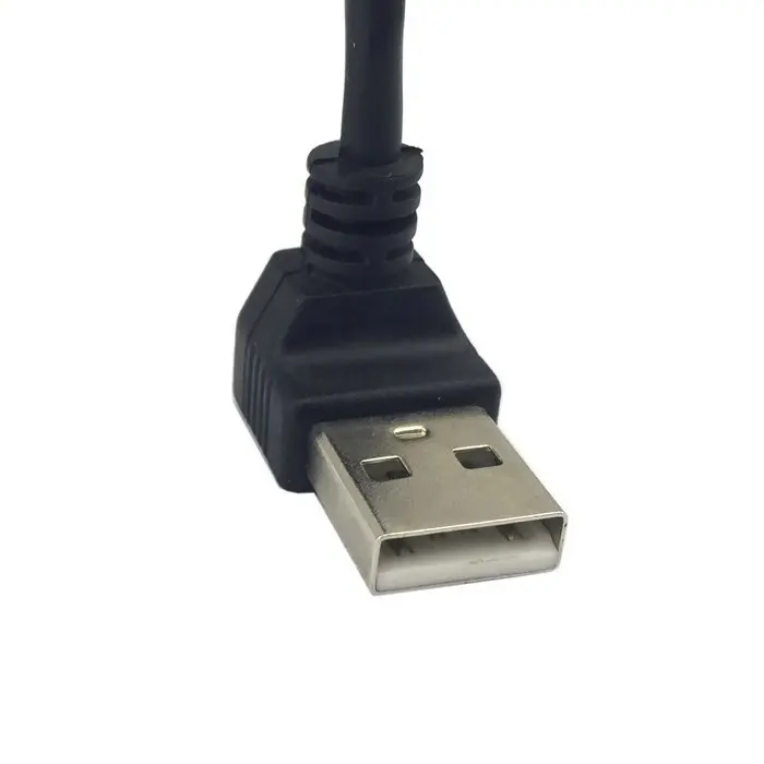 Вверх Угловой 90 градусов USB 2 0 папа в B Тип Мужской кабель для принтера сканер