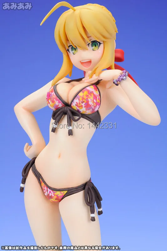 17 см Fate Saber Saba lily Nero Stay Night купальник аниме игрушка ПВХ экшн фигурка бесплатная