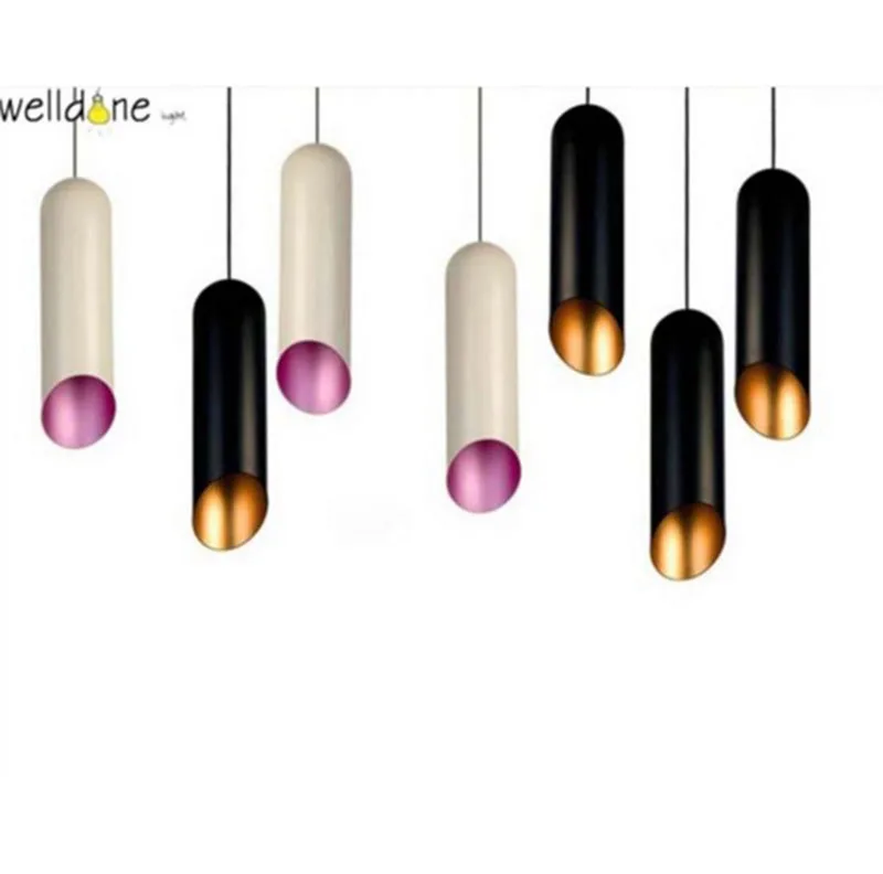 

a soft shimmering glow whilst E27 Aluminum white black Sleek and nordic pipe Pendant Light for bedroom Bar Living Room