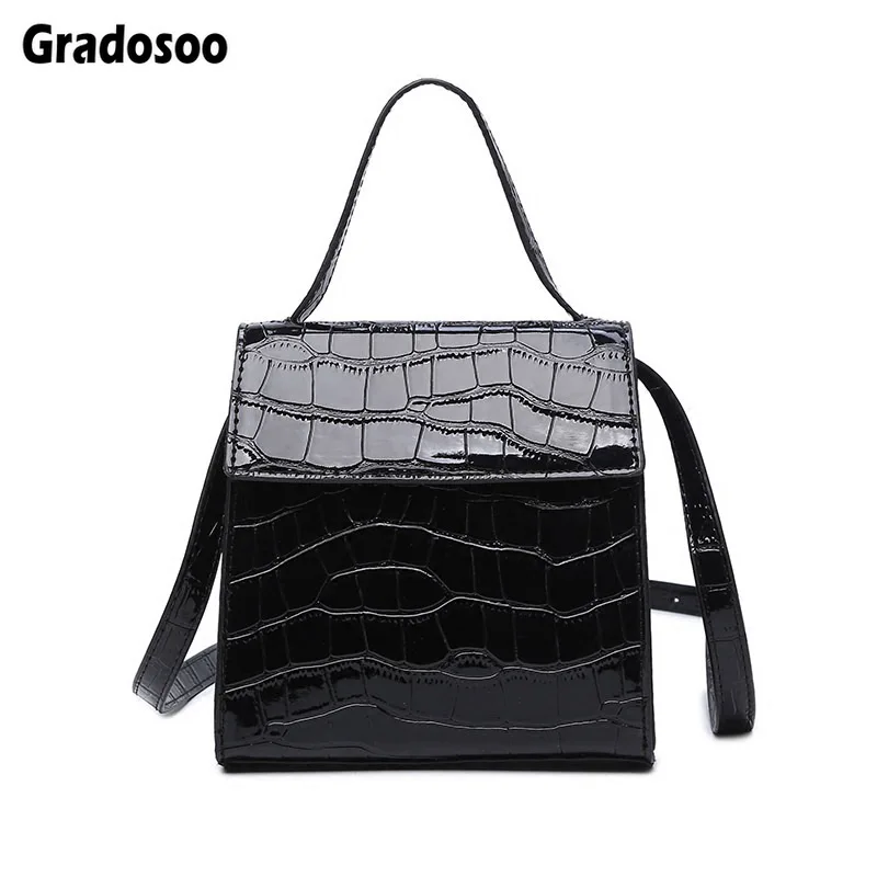 Gradosoo сумки с узором Аллигатор Женские винтажные через плечо женские из